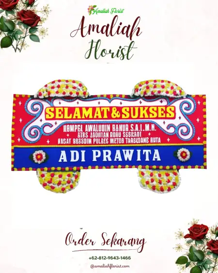 Papan Bunga Ucapan Selamat Wadas